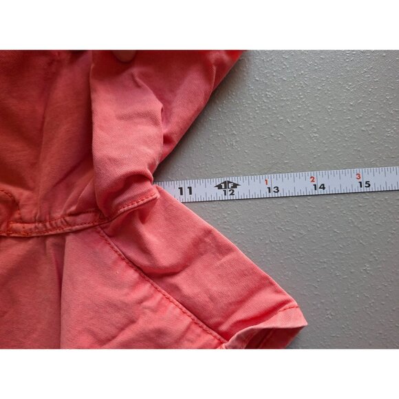 American Eagle Outfitters Chino Shorts Size 2 Pink Stretch Preppy Beach Tropical - Picture 9 of 9